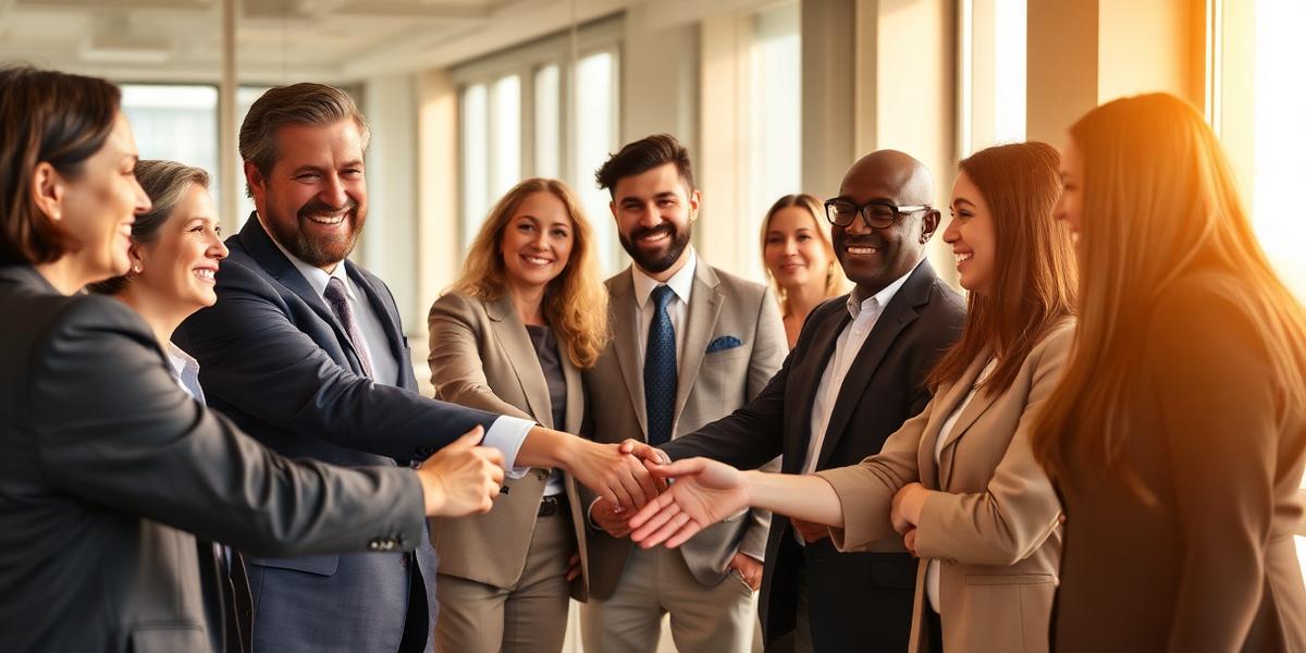 Satisfied clients with their attorney